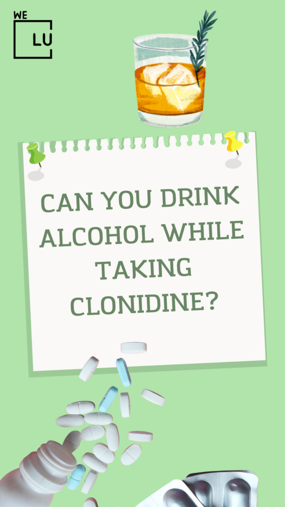 Clonidine and alcohol should not be mixed.  Although Clonidine will not reduce cravings for addictive substances, it can treat the symptoms of opiate withdrawal, such as anxiety, runny nose, agitation, sweating, muscle aches, sweating, and cramping. Additionally, it’s prescribed to people who are going through alcohol withdrawal.