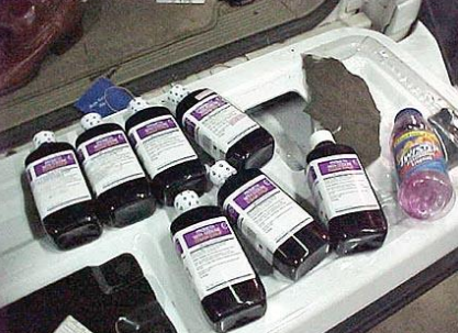 Cough syrup. Lean, also called purple lean, sizzurp, or lean drink, combines prescription cough medicine, soft drinks, and hard candy. The cough syrup used to make lean often contains codeine, an opioid drug, and promethazine, which can impair motor function. Abuse of lean has contributed to overdose deaths and harmful effects like constipation and weight gain.