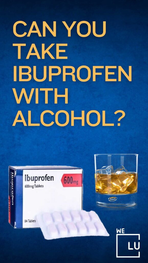 Is alcohol and ibuprofen bad? Yes. The liver metabolizes both ibuprofen and alcohol. Consuming alcohol while taking ibuprofen can potentially put extra strain on the liver, increasing the risk of liver damage or impairment.