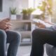 methadone detox therapy session patient listens attentively to a therapist