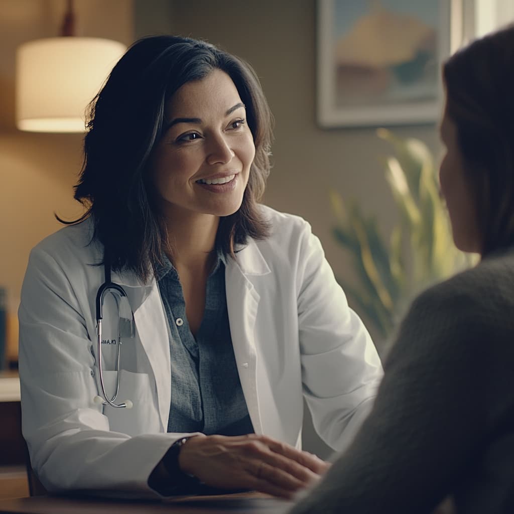female doctor explains cbt benefits to patient